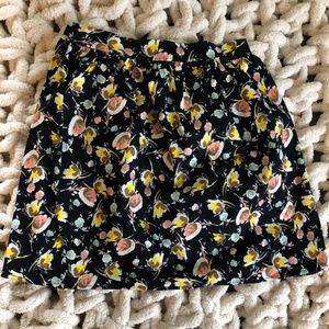 Multi-colored floral skirt